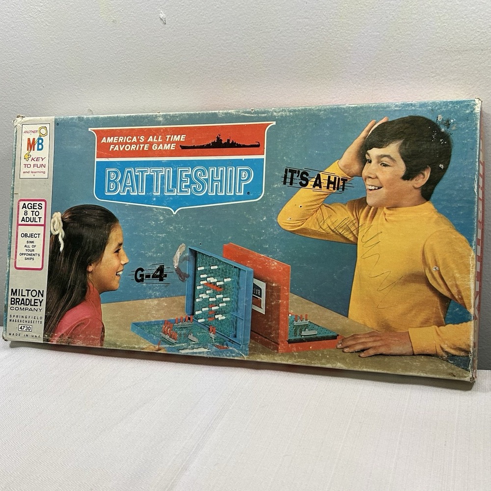 Vtg 1971 Battleship Game by Milton Bradley in Great Condition 100% Complete!